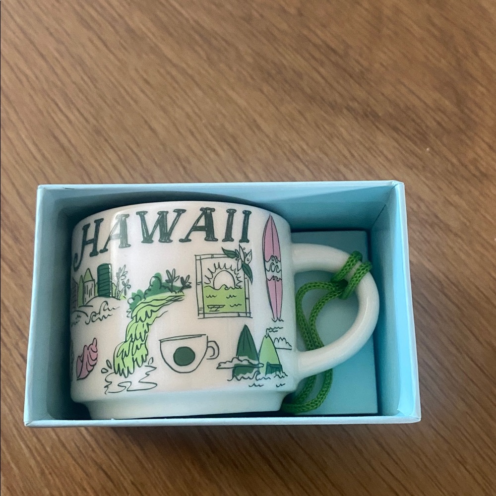 NWT Starbucks Hawaii Been There Series Ceramic Coffee Mug, 2 oz.